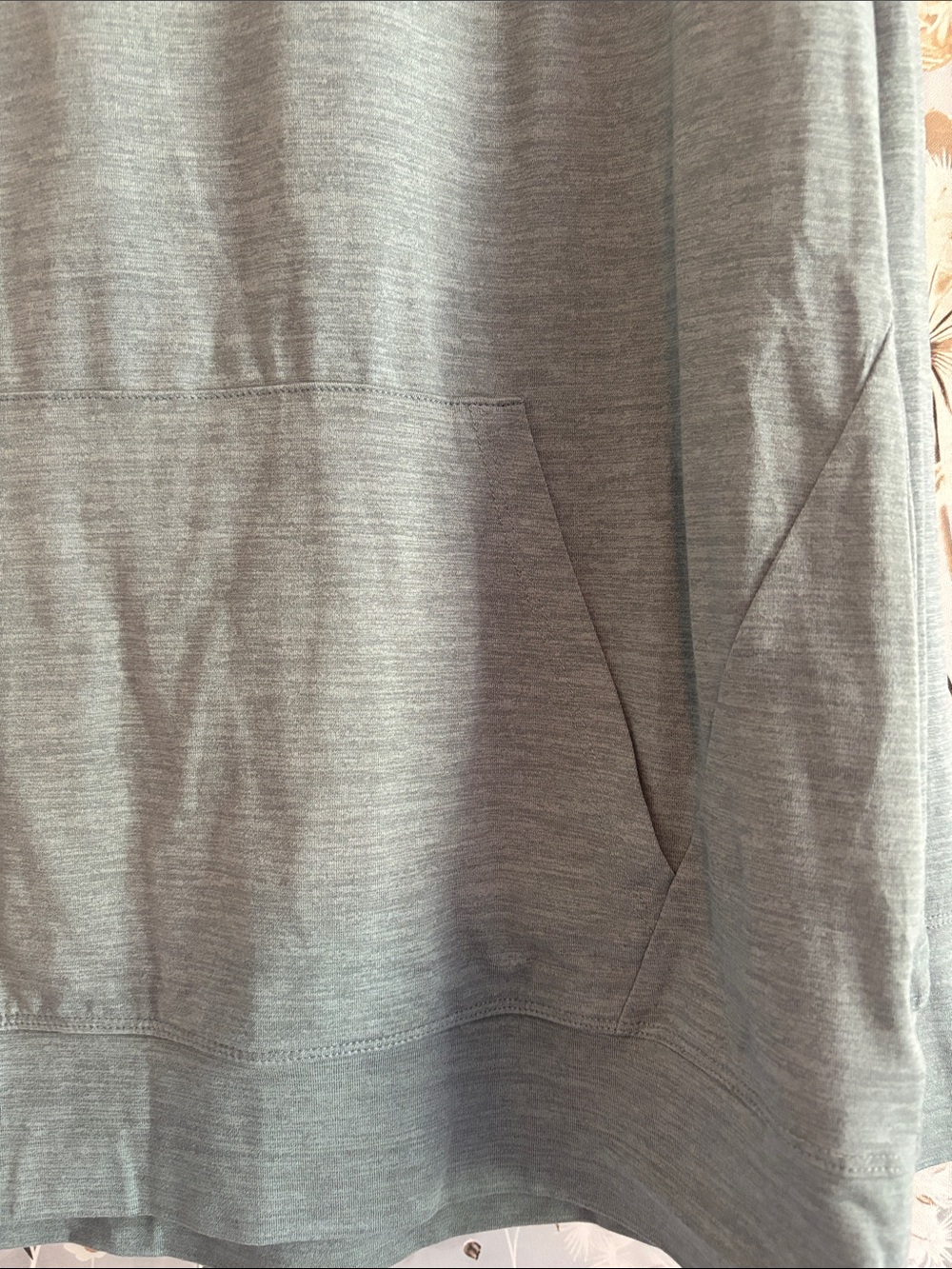 Women’s Lightweight Blue Hooded Pullover - Picture 6 of 6